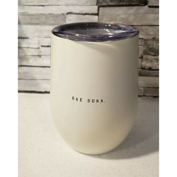 Rae Dunn Mom Life MOMLIFE Insulated Stainless Steel Wine Glass Lidded - Picture 3 of 5